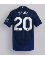 Manchester United Diogo Dalot #20 Venkovní Dres 2024-25 Krátký Rukáv